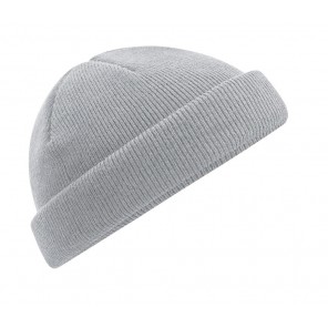 Beechfield Recycled Mini Fisherman Beanie - Light Grey - OneSize