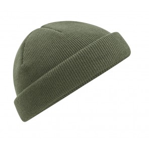 Beechfield Recycled Mini Fisherman Beanie - Olive Green - OneSize