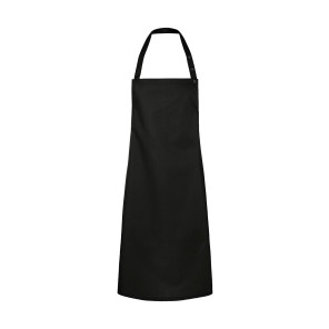 Karlowsky Bib Apron Press Stud Santorini - Black - ONE SIZE
