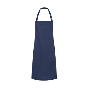 Karlowsky Bib Apron Press Stud Santorini - Blue - ONE SIZE