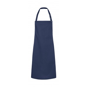 Karlowsky Bib Apron Press Stud Santorini - Dark Blue - OneSize