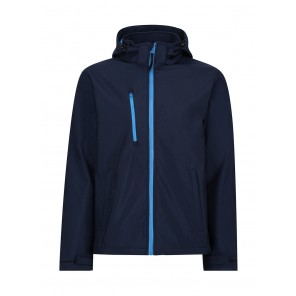 Regatta Professional Venturer 3-Layer Hooded Softshell Jacket - Navy/French Blue - 3XL