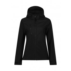 Regatta Professional Women's Venturer 3-Layer Hooded Softshell Jacket - Black - 20(46)