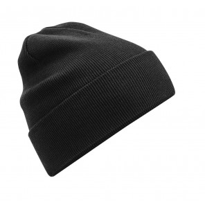 Beechfield Organic Cotton Original Cuffed Beanie - Black - OneSize