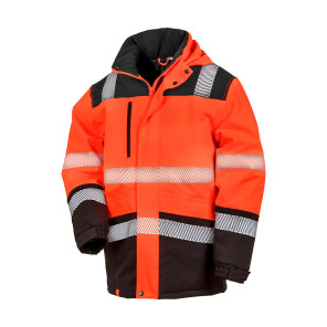 Result Safe-Guard Printable Waterproof Softshell Safety Coat - Black - 4XL