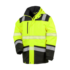 Result Safe-Guard Printable Waterproof Softshell Safety Coat - Yellow - XL