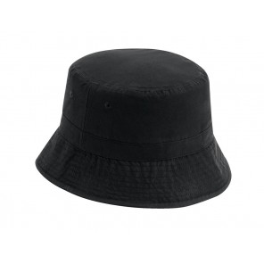 Beechfield Recycled Polyester Bucket Hat - Black - S/M