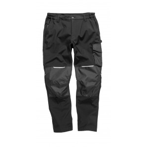 Result Work-Guard Slim Softshell Work Trousers - Black - 2XL