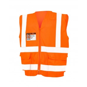 Result Safe-Guard Executive Cool Mesh Safety Vest - Fluorescent Orange - L