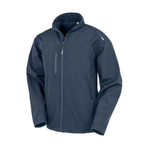 Result Genuine Recycled Recycled 3-Layer Printable Softshell Jacket - Navy Blue - 4XL