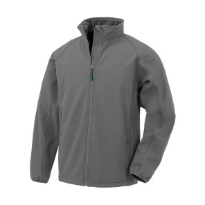 Result Genuine Recycled Men's Recycled 2-Layer Printable Softshell Jacket - Grey - S