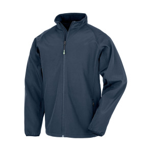 Result Genuine Recycled Men's Recycled 2-Layer Printable Softshell Jacket - Navy Blue - 3XL
