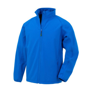 Result Genuine Recycled Men's Recycled 2-Layer Printable Softshell Jacket - Blue - S