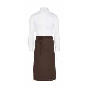 SG Accessories - BISTRO (Ex JASSZ Bistro) ROME - Medium Length Bistro Apron with Pocket - Brown - OneSize