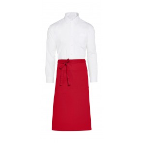 SG Accessories - BISTRO (Ex JASSZ Bistro) ROME - Recycled Bistro Apron with Pocket - Red - OneSize