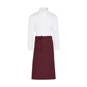 SG Accessories - BISTRO (Ex JASSZ Bistro) ROME - Recycled Bistro Apron with Pocket - Burgundy - OneSize