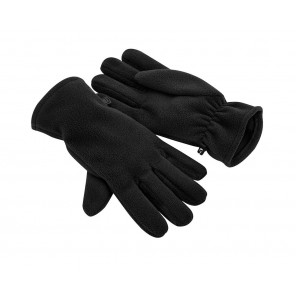 Beechfield Recycled Fleece Gloves - Black - S/M