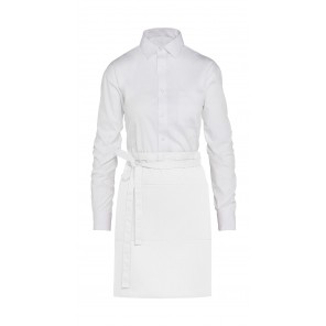 SG Accessories - BISTRO (Ex JASSZ Bistro) BRUSSELS - Short Bistro Apron with Pocket - White - OneSize