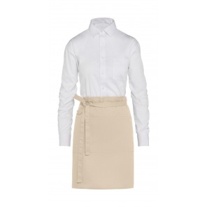 SG Accessories - BISTRO (Ex JASSZ Bistro) BRUSSELS - Short Bistro Apron with Pocket - Natural - OneSize