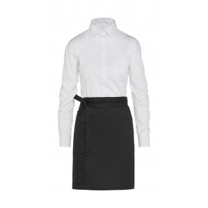 SG Accessories - BISTRO (Ex JASSZ Bistro) BRUSSELS - Short Bistro Apron with Pocket - Black - OneSize