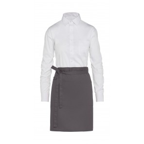 SG Accessories - BISTRO (Ex JASSZ Bistro) BRUSSELS - Short Bistro Apron with Pocket - Grey - OneSize