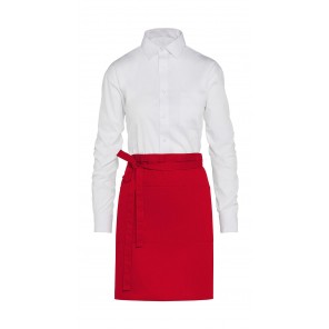 SG Accessories - BISTRO (Ex JASSZ Bistro) BRUSSELS - Short Bistro Apron with Pocket - Red - OneSize