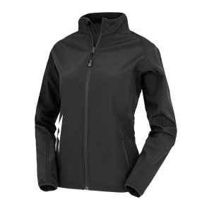 Result Genuine Recycled Women's Recycled 2-Layer Printable Softshell Jkt - Black - XL