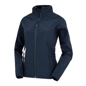 Result Genuine Recycled Women's Recycled 2-Layer Printable Softshell Jkt - Navy Blue - XS