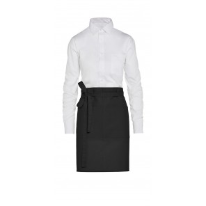 SG Accessories - BISTRO (Ex JASSZ Bistro) BRUSSELS - Short Recycled Bistro Apron with Pocket - Black - OneSize
