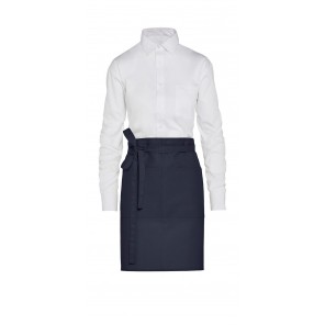 SG Accessories - BISTRO (Ex JASSZ Bistro) BRUSSELS - Short Recycled Bistro Apron with Pocket - Navy - OneSize