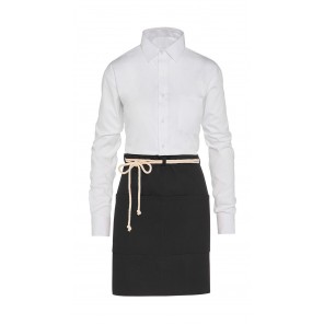 SG Accessories - BISTRO (Ex JASSZ Bistro) CORSICA - Cord Bistro Apron with Pocket - Black - OneSize