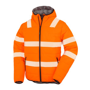 Result Genuine Recycled Recycled Ripstop Padded Safety Jacket - Orange - L