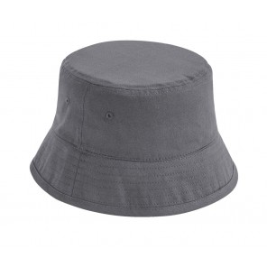 Beechfield Organic Cotton Bucket Hat - Graphite Grey - L/XL(60cm)