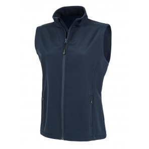 Result Genuine Recycled Women's Recycled 2-Layer Printable Softshell B/W - Navy Blue - L