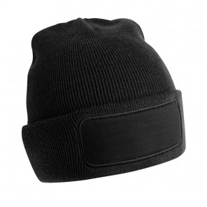 Beechfield Recycled Original Patch Beanie - Black - OneSize