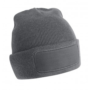 Beechfield Recycled Original Patch Beanie - Graphite Grey - OneSize