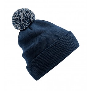 Beechfield Recycled Snowstar® Beanie - French Navy/Light Grey - OneSize