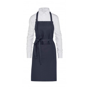 SG Accessories - BISTRO (Ex JASSZ Bistro) LISBON - Organic Heavyweight Bib Apron with Pocket - Navy Blue - ONE SIZE