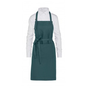SG Accessories - BISTRO (Ex JASSZ Bistro) LISBON - Organic Heavyweight Bib Apron with Pocket - Blue - ONE SIZE