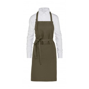 SG Accessories - BISTRO (Ex JASSZ Bistro) LISBON - Organic Heavyweight Bib Apron with Pocket - Green - ONE SIZE