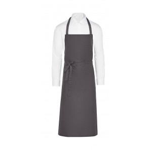 SG Accessories - BISTRO (Ex JASSZ Bistro) PARIS - Recycled Bib Apron - Grey - ONE SIZE