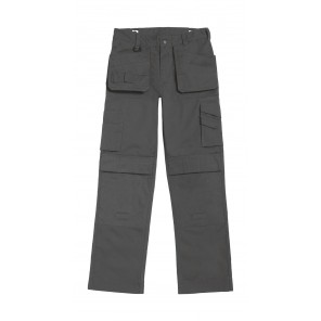 B&C Pro Performance Pro Workwear Trousers - Steel Grey - 44