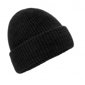 Beechfield Cosy Ribbed Beanie - Black Marl - OneSize
