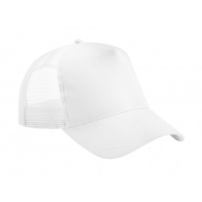 Beechfield Junior Snapback Trucker - White/White - OneSize