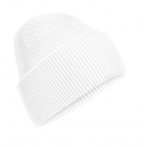 Beechfield Classic Engineered Deep Cuffed Beanie - White - OneSize