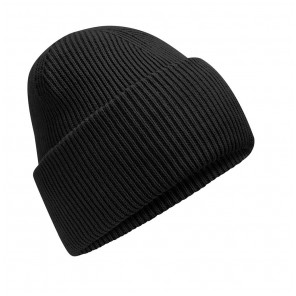 Beechfield Classic Engineered Deep Cuffed Beanie - Black - OneSize