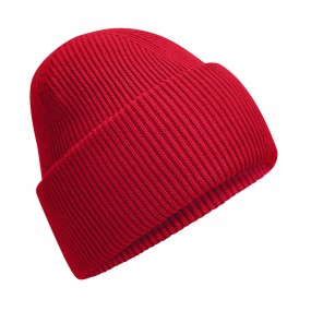 Beechfield Classic Engineered Deep Cuffed Beanie - Classic Red - OneSize