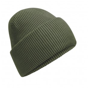 Beechfield Classic Engineered Deep Cuffed Beanie - Olive Green - OneSize