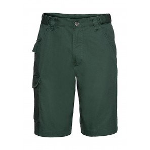 Russell Twill Workwear Shorts - Bottle Green - 28(71cm)