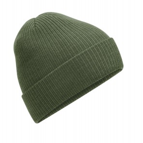 Beechfield Polylana® Ribbed Beanie - Olive Green - OneSize